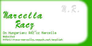 marcella racz business card